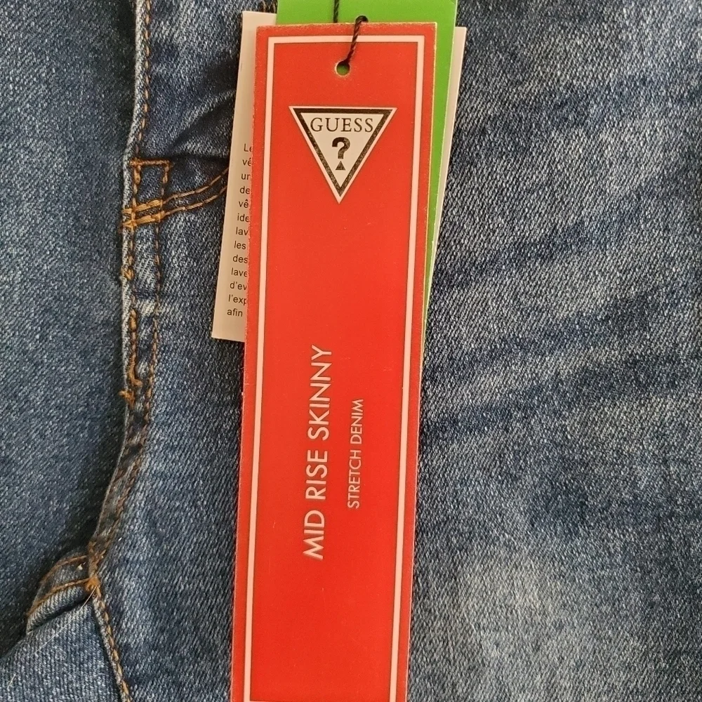 Guess Mid Rise Skinny Stretch Tamara Jeans size 24 in Dark wash - Picture 7 of 7